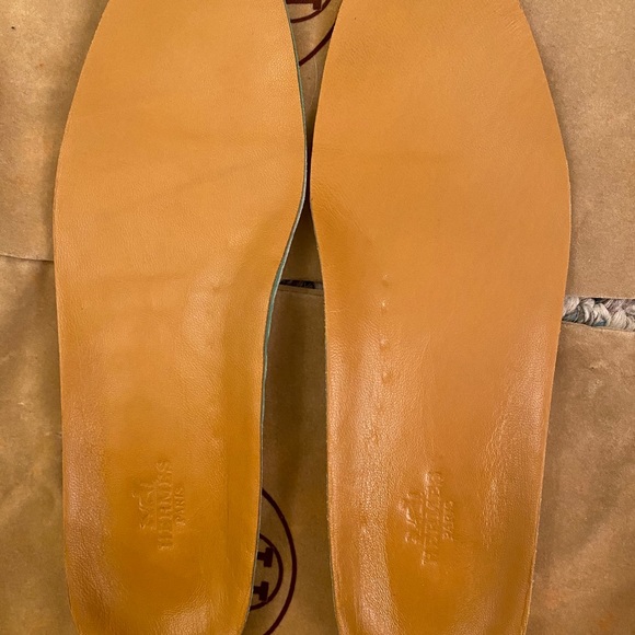 Hermes Suede Goat skin goal low-top sneakers naturel - Picture 11 of 13